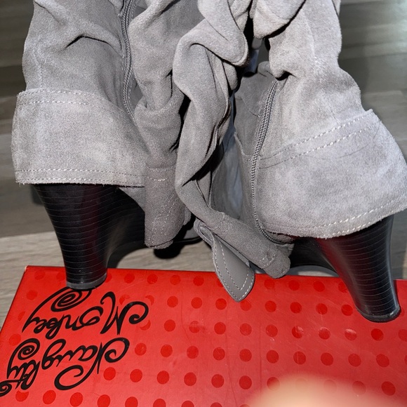 Boots, name-Naughty Monkey, grey suede - Picture 8 of 10